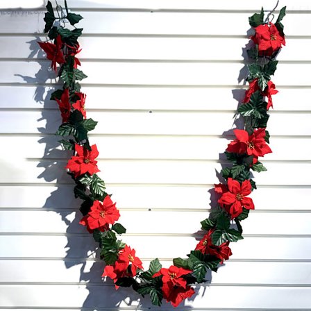 170 cm joulunpunatähtiköynnös lehtikasvit kukka