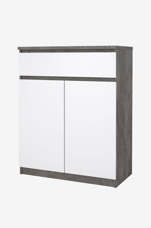 Tvilum - Naia Sideboard 2 dörrar + 1 låda - Paket - Grå - Avlastningsbord & sidobord - Från Homeroom