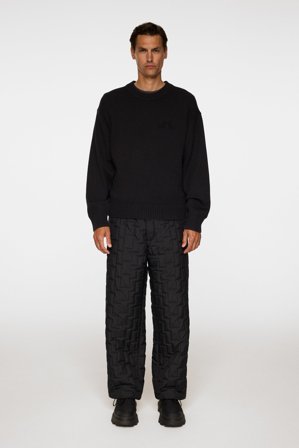 J.Lindeberg - Eddy Cotton Wool Crew Neck - Fashion - Black - Men - XL