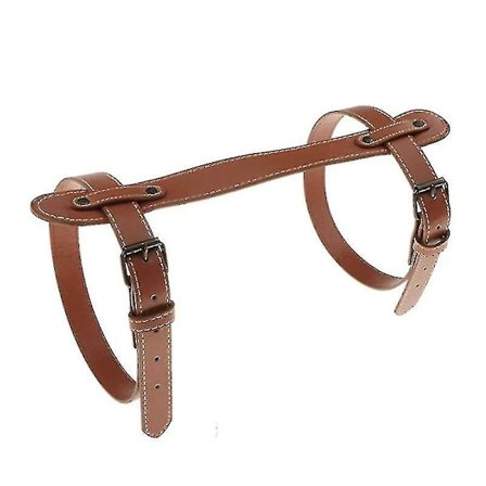 Bærerem kompatibel med læderpicnic-tæppe, kompatibel med udendørs campingrejsemåtte (1 stk., brun)