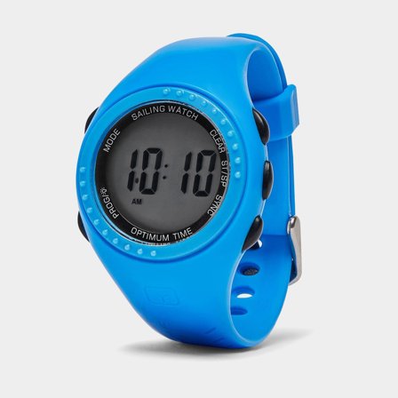 Jachtařské hodinky Optimum Time OS1127, digitální, Ø65 mm, 5 ATM, modré