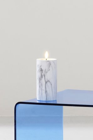 Jotex - Marble Kubbelys Led 17,5 Cm Grå - FLAMME - Kjøp LED-lys hos Jotex