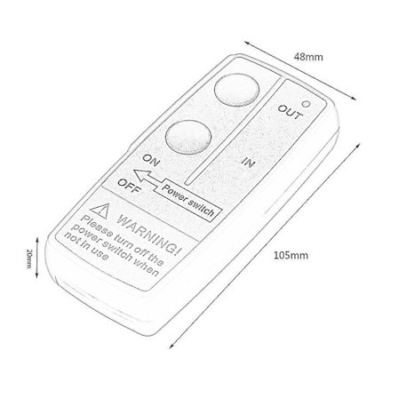 Fjernbetjeningssæt Trådløs Vindeswitch Til Lastbil ATV Vind