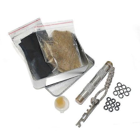 2025 Fire Piston Firestarter Kit Metall Fire Piston med Char Cloth Campere Overlevelse Preppere for Utendørs Camping