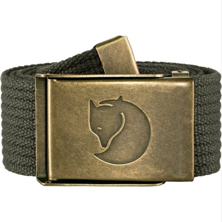 Fjällräven Women's Canvas Brass Belt in Mountain Grey