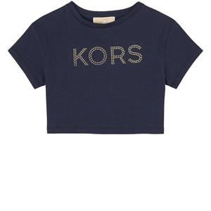 Michael Kors Navy Logo Crop T-Shirt 8 Years - Tops - 8 years - Navy - Mädchen