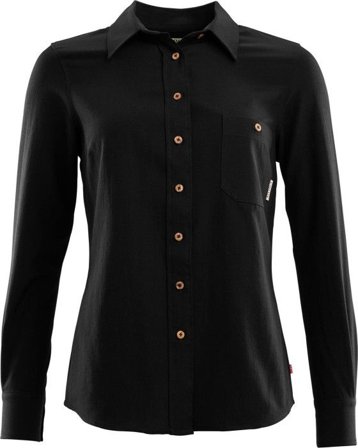 Aclima Woven Wool Shirt Woman Jet Black - Jaktskjorter