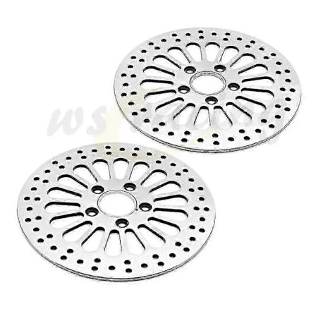 Motorsykler Bremse Skive Rotor Sett Foran og Bak Kompatibel med Harley SOFTAIL SPORTSTER DYNA 1984-2013 TOURING 1984-2007 Dirt Pit Street Bike-Perfet