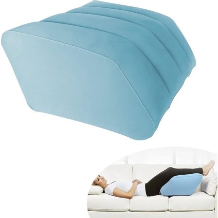 Inflatable Leg Pillow, Blue, Leg Rest Pillow, Leg Elevation Pillow