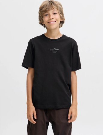 Jack & Jones Jjjin Tee Ss Crew Neck Jnr - Black - 164