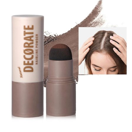 Hårpudder Stick, Hårlinjepudder Stick, Rodretouchering til tyndt hår, Gråt hår skygge dækning, Øjeblikkelig rod concealer til naturligt voluminøst