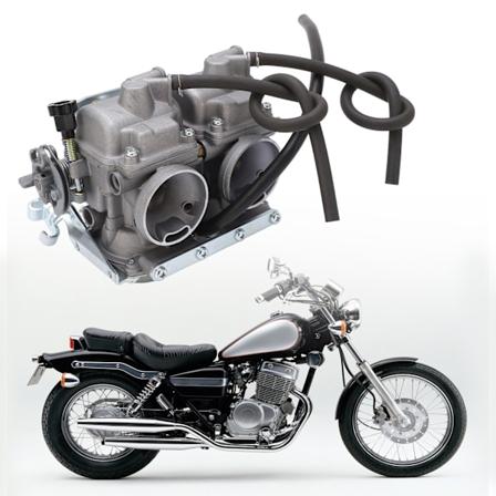 Motorcykel Forgaser Metal Dobbelt Forgaser Assy Udskiftning til Rebel 250 CMX250C CA250