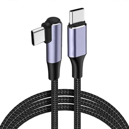 USB C-kabel 100W USB C till USB C-kabel Typ C till Typ C Snabbladdning Nylonflätad USB C till USB C-kabel för Telefon-WELLNGS