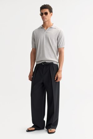 Soft Goat - Men's Pique - Men cashmere sweater - XL - Light Grey