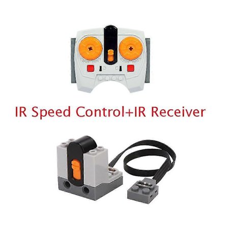 Tekniske Moc Dele Servo Motor Batteriboks Ir Infrarød Fjernbetjening Modtager Pf Model Kompatibel Med Legoeds Klodser [DB]