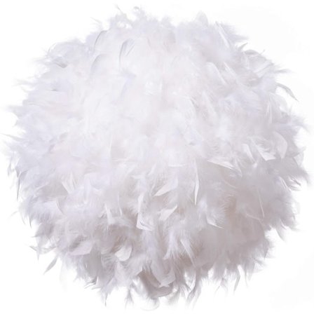 Hot Hvit taklampe. Fluffy lampe