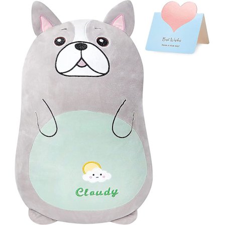 Pehmoinen täytetty eläin pehmeä halailu tyyny heitto tyyny sohva selkä tyyny pehmoinen pitkä pehmolelut lahjat (koira, 45cm/18 tuumaa)