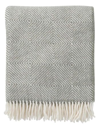 Klippan Ullpledd Gooseye Grønn 130x200