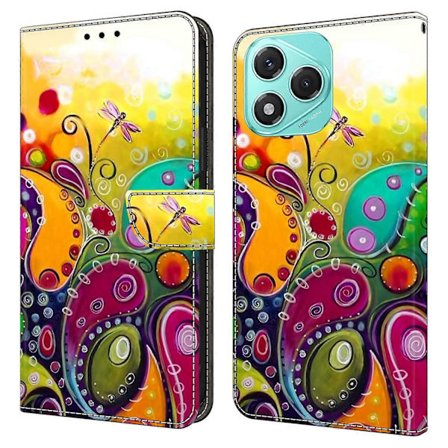 Honor 400 Lite 5G -kotelo PU-nahkalompakko puhelinkotelo jalustalla