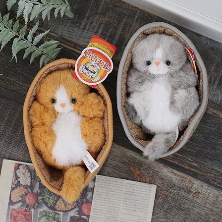 2 kpl Nukkuva Kissa Korilla 22 cm Mini Kissa Pehmolelut Söpöt Kawaii Pehmot