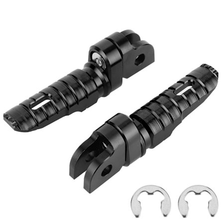 Motorcykel Forreste Fodstøtter Forreste Venstre Højre Par Passer til Yamaha MT‐03 MT‐25 MT‐07 MT‐09 R3 XJ6Sort