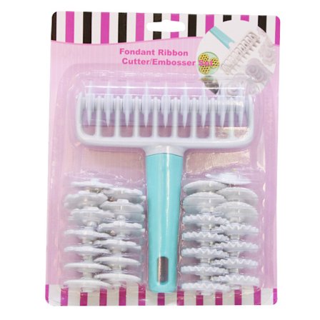 Fondant-nauha leikkuri pyörä rulla leivonnaiset muotti taikina ristikko leikkuri