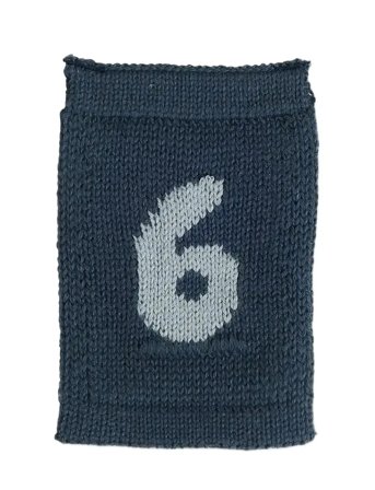 Smallstuff Knitted Flag, 6, Blue - Blue - ONE SIZE