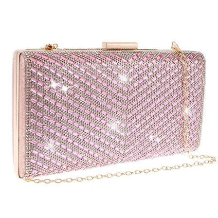 Aften Clutch Taske Bryllup Aften Taske PINK