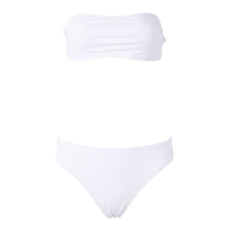 Sexig Bikini Set för Kvinnor, Strapless Bandeau Push-up Baddräkt