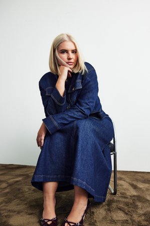 Kappahl | Kort Jeansjacka Mörk denim 2XL | Mörk denim