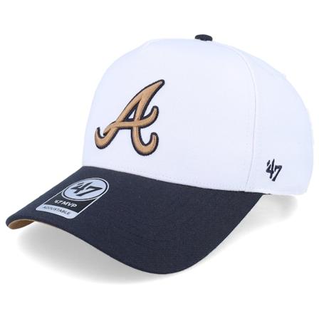 47 Brand - MLB White adjustable Lippis - Hatstore Exclusive x Atlanta Braves Mvp Dt White/Navy Adjustable @ Hatstore