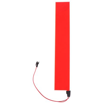 Fleksibel EL Light Panel Elektroluminescerende Baglys Strip Lam Red 1Pc