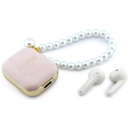 Guess TWS In-Ear Hörlurar Pearl Strap - Rosa