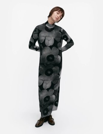 Marimekko Oivi Akvarelli Unikko - Grey - XXL