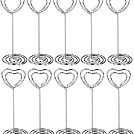 10 stk kortholder fotoholder klips hjerte kortholder bryllup KLB