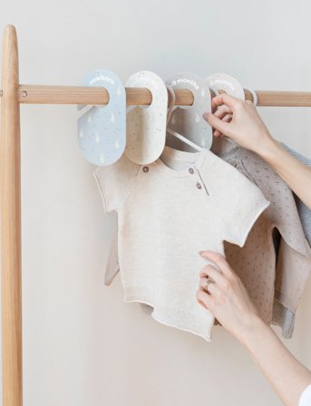 3 Sprouts 3 Sprouts Closet Divider (8 Pcs.), Rabbit - Multi/patterned - ONE SIZE