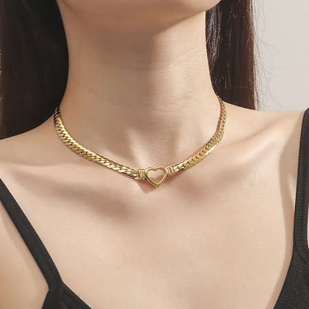 Hieno sydänkaulakoru Pieni sydänriipus Choker-kaulakorut Pieni