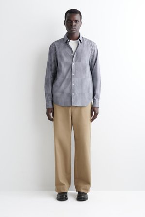 COS Men's Camicia Classica In Cotone in Blu