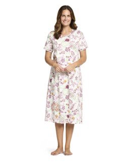 Nattlinne vinröd/rosa/grö Vinröd - 40/42 - Åshild