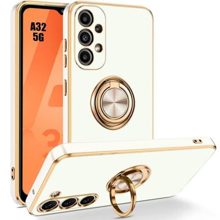 Beskyttelseshus - BOOLING - til Samsung Galaxy A32 5G - Hvid - Luksus - Stødabsorberende