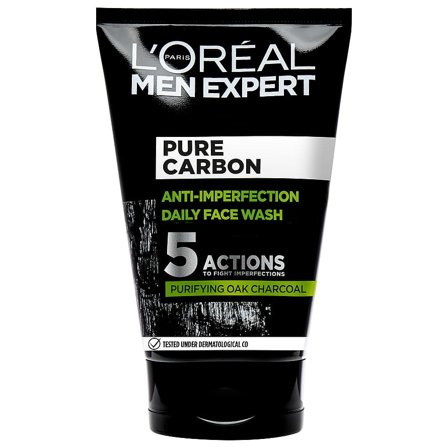 L'Oréal Paris Men Expert Face Cleansing Gel Pure Charcoal Wash 100 ml, Skincare, Ansigtspleje, Renseprodukter