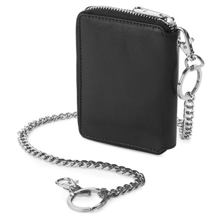 Larson Black Leather RFID Wallet for Men - Wallets