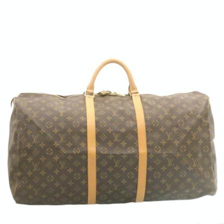 Louis Vuitton Vintage, Pre-owned Canvas Keepall Bruin, Dames, Maat:ONE Size