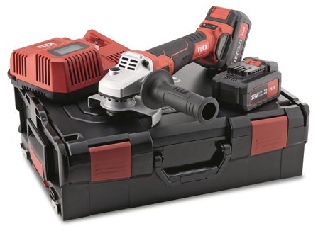 Flex LBE125 18.0-EC Vinkelsliper Ø125 mm, med batteri og lader, Maskiner