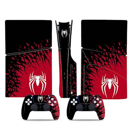 Play Station 5 Slim Klæbehud PS5 SLIM Marvel Superhelte CD-drev Edition Sticker Cool Dekorativ Sticker (Spider Man03, Disk)