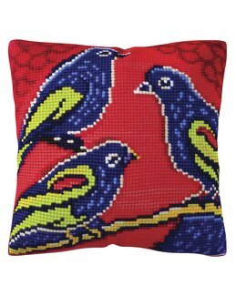 Broderikit Kudde Fåglar - Collection D'Art