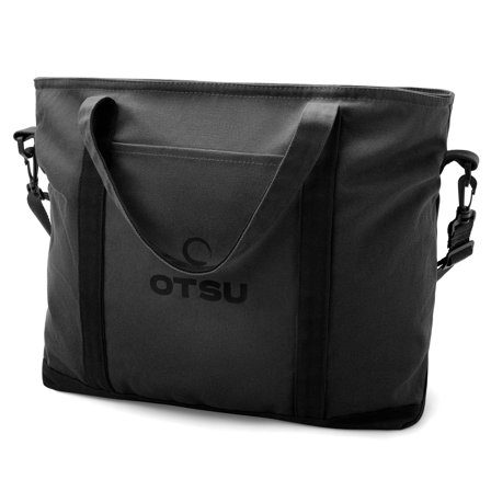 Otsu - Suuri tummanharmaa puuvilla tote bag miehille - Tote bags