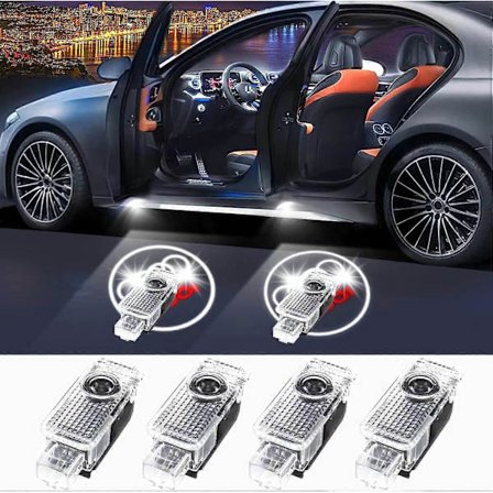 4 st. Dörrljuslogotyp för A-di, LED-projektorljus, Dörr-LED-välkomstljus HD-spökshadowljus, Spökshadowljus för A-di alla serier