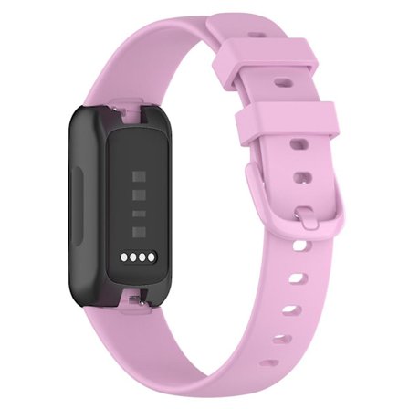 For Fitbit Inspire 3 Solid Silikon Watch Band Pin Buckle Wrist Strap Replacement, Størrelse: L