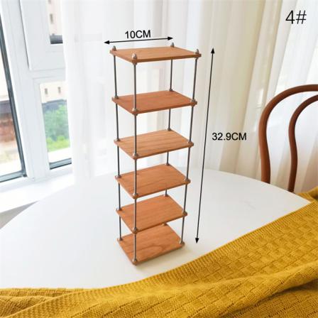 1:6 Dollhouse Miniatyr Multi Förvaringshylla Bokhylla